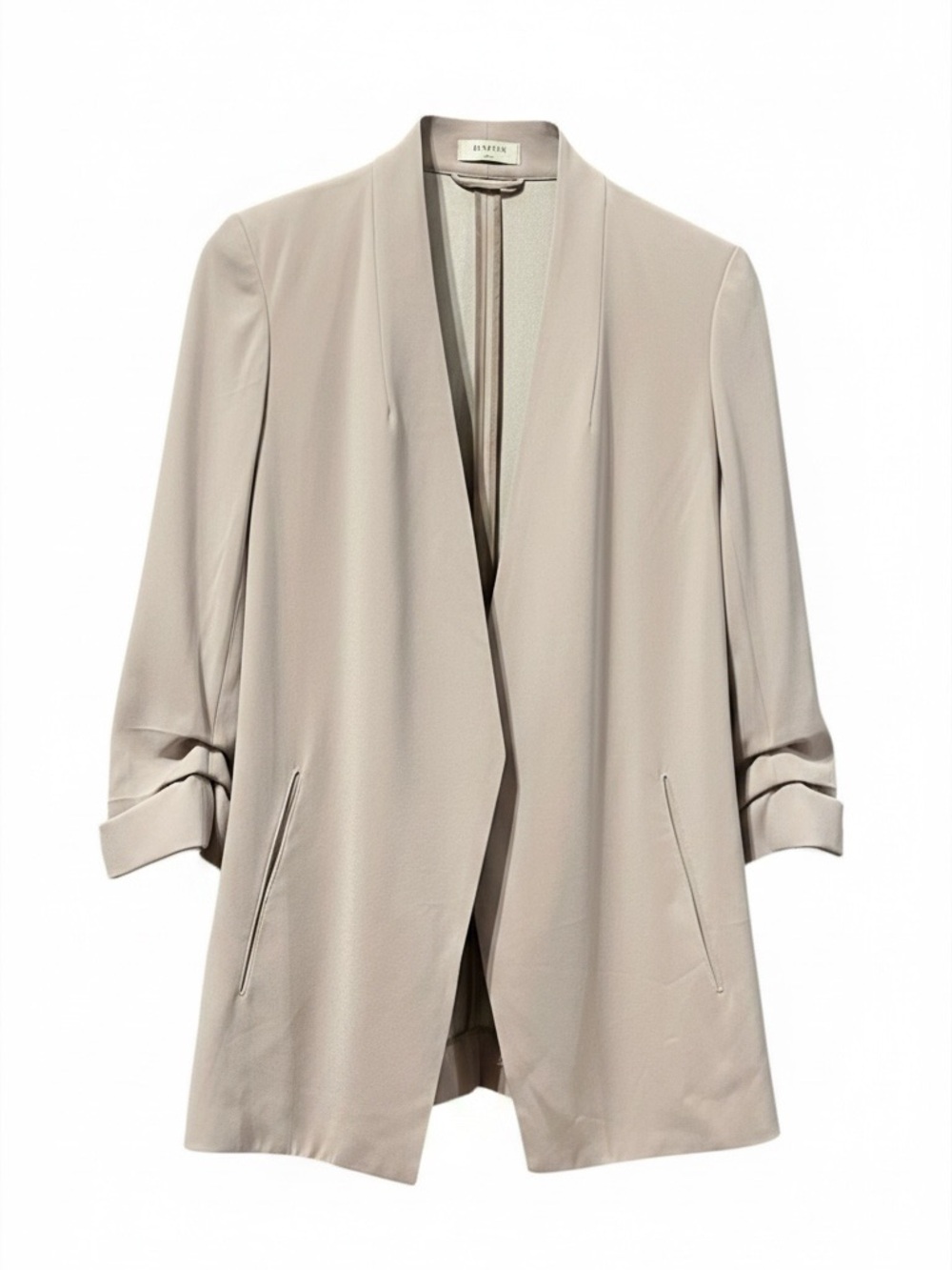 Babaton from Aritzia Power Hip Blazer Open Front Ruched Sleeve Jacket – Size 6